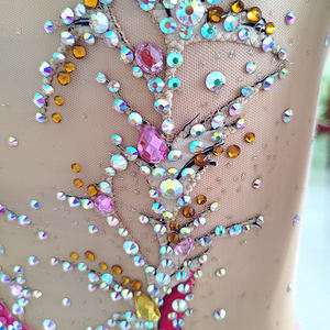 Robe de patinage <span class=keywords><strong>artistique</strong></span> pour filles, Costumes de compétition, justaucorps de gymnastique rythmique <span class=keywords><strong>artistique</strong></span>, vêtements de performance pour femmes - Product Image 6