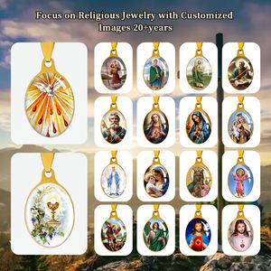 GIVELUCK чаша для первого причастия Святой Дух голубь религиозный предмет кулон ожерелье с двумя сторонами Может Пользовательский узор - Product Image 6