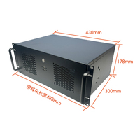 4U430 Industrial Computer case 7 PCI Slot Mid Tower Case with Wall Piercing Terminal Slot Supports ATX Motherboards