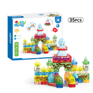 Ensemble de construction en blocs de gelée, blocs de construction en boîte, à presser, à étirer, à calquer, pour soulager le stress des adultes - Product Image 2