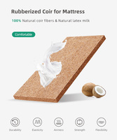 Vente en gros de rouleaux de matelas en coco personnalisés pour meubles de maison, chambres, écoles, hôpitaux