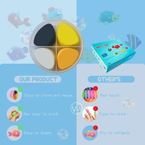 12 Pieces Underwater Adventure Theme Air Dry <b>Modeling</b> Clay Colorful DIY Set for Kids Handmade Toys - Product Image 5