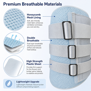 Supporto Ortopedico Regolabile per Fissaggio Toracolombare, Protezione per Riabilitazione Medica e Compressione Spinale - Product Image 4