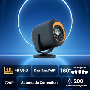 โปรเจคเตอร์ 4K UHD WiFi แบบพกพา มินิโปรเจคเตอร์ดิจิตอล รองรับ Dual Band Screen Casting สำหรับใช้ในบ้านและการเดินทาง - Product Image 1