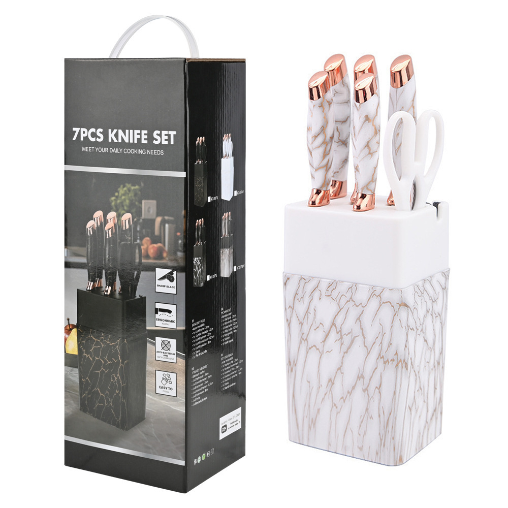 Ensemble de couteaux Platinum sept pièces
