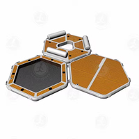 Precio de fábrica, balsa Hexagonal inflable, plataforma de agua, silla flotante, salón, sofá con EVA antideslizante