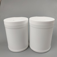 Seau pour lingettes humides, pot pour lingettes humides à l'alcool, bouteille à large ouverture, étanche à la poussière et scellée