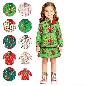 Ropa Deportiva Personalizada de Navidad para Bebés Niñas, Sudadera con Cremallera, Falda, Pantalones Cortos, Conjuntos de Ropa para Hermanas - Product Image 1