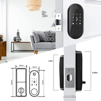 Anti-vol pour maison, mot de passe par empreinte digitale, application pour téléphone portable, déverrouillage électronique, télécommande intelligente
