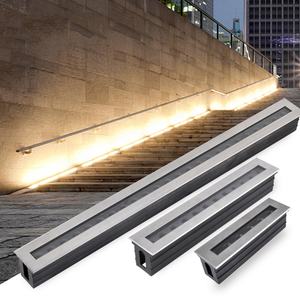 Уличные водонепроницаемые ландшафтные светильники из нержавеющей стали 304, встраиваемые в грунт, линейные подземные светильники для пола - Product Image 2