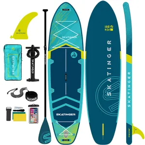 Skatinger Profissional PVC Inflável Stand up Paddle Board Custom Logo Surfboard para Iniciantes a um Preço Agradável