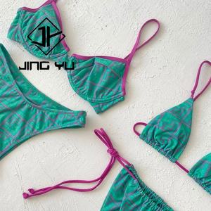 Fabricante de Trajes de Baño Más Popular de 2024, Traje de Baño para Mujer, Bikini RPET Estampado por Ambos Lados, Venta al por Mayor Personalizada - Product Image 4