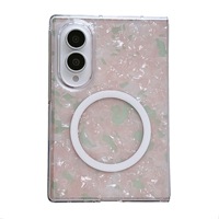Coque de protection HD pour Samsung Z Fold8, motif de luxe léger, chargement magnétique sans fil, anti-chute, large protection pliable