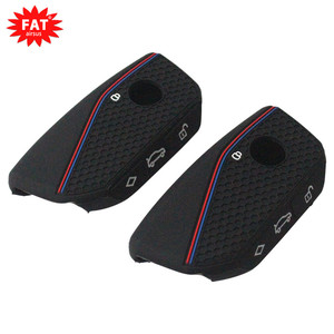 2ชิ้นฝาครอบกุญแจรถสีดำเคสกุญแจซิลิโคนแบบนิ่ม3ปุ่มสำหรับ <span class=keywords><strong>BMW</strong></span> 2023-2025 7ซีรีส์ X I5 <span class=keywords><strong>M60</strong></span> X5 X6 <span class=keywords><strong>I7</strong></span> ix - Product Image 1