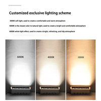 Nouveau design de plafonnier encastré rectangulaire réglable en aluminium LED 30W, grille linéaire, 20W, indice de protection IP20, CRI élevé 90, angle de faisceau 30°