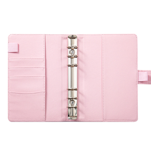 Classeur personnalisé en acier inoxydable à 6 anneaux A5 classeur en cuir PU avec crédit pour pièces de monnaie et budget Mini classeur pour ordinateur portable classeur pour billets Organisateur - Product Image 1