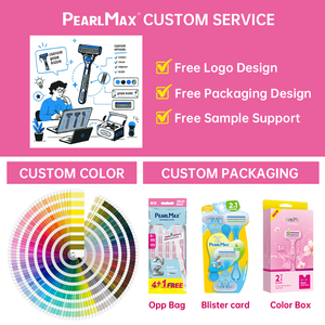 PearlMax vente en gros dames <span class=keywords><strong>rasoir</strong></span> jetable en acier inoxydable à trois lames <span class=keywords><strong>rasoir</strong></span> pour femmes - Product Image 6