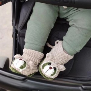 Chaussons Bébé en Coton Tricoté Doux et Mignon à Motif Ours Cartoon <span class=keywords><strong>pour</strong></span> Enfants, Nouveau Style Chaussures de Lit en <span class=keywords><strong>Crochet</strong></span> <span class=keywords><strong>pour</strong></span> Bébé - Product Image 5