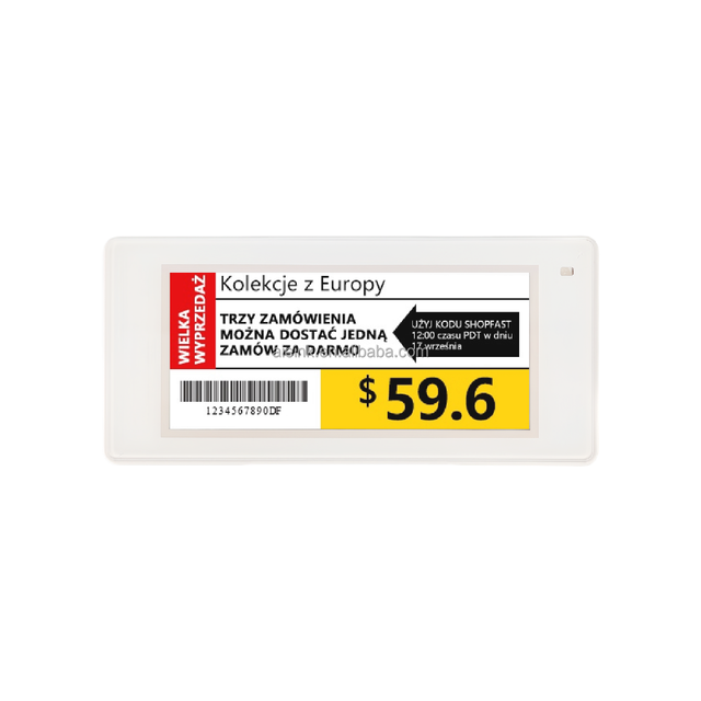 Supermarket Electronic Esl Digital Price Tag Shelf Price Label Display for Store