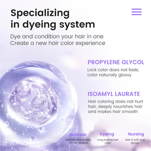 Joynna 200ml crema per la deposizione dei <span class=keywords><strong>capelli</strong></span> balsamo lunga durata Semi-permanente colore dei <span class=keywords><strong>capelli</strong></span> con elevata protezione della lucentezza - Product Image 2