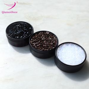 50g Italie Kératine Colle Grains Blanc/Noir/Marron Kératine Hot Melt Fusion Bâtons Perles pour I/U/V/Extensions de Cheveux <span class=keywords><strong>à</strong></span> Pointe Plate - Product Image 3