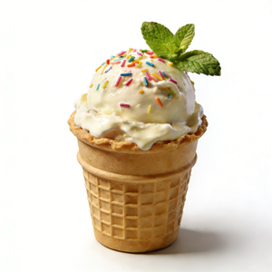 Cônes gaufrettes à fond plat, taille standard, croustillants et sains, coupelles de service DIY pour gelato, crème glacée molle et garnitures - Product Image 3