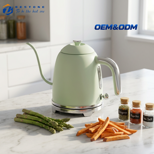 กาต้มน้ำไฟฟ้าแบบคอห่าน 1.0 ลิตร สแตนเลสสตีล สำหรับชงกาแฟดริปและชา - Product Image 1