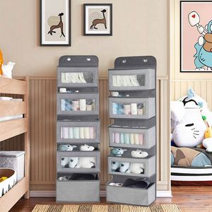 Sac de rangement suspendu personnalisable en non-tissé sérigraphié pour porte, sac de rangement multicouche suspendu pour armoire - Product Image 6