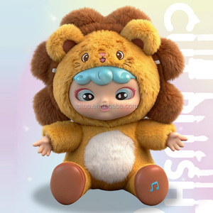 Vente en gros de poupées en peluche musicales lumineuses à motifs variés, poupées en vinyle avec visage en plastique, jouets de poupées haut de gamme exquis pour cadeau d'enfant - Product Image 1