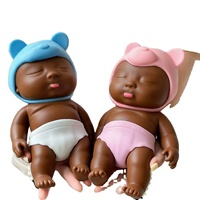 Poupée noire en peluche très populaire, jouet à presser et à faire jouer, jouet anti-stress à rebond lent, vente en gros, nouveaux produits phares