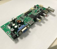 Monitor de placa de pantalla TFT de alta definición V56, controlador LVDS, Puerto tipo C, pantalla LCD pequeña alimentada por TCON de 32V, marca JX/ODM/OEM