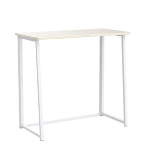 Scrivania Pieghevole da 31,5 Pollici, Tavolo Salvaspazio per Computer, Postazione di Lavoro per Casa e Ufficio, Facile Montaggio, in Quercia - Product Image 4