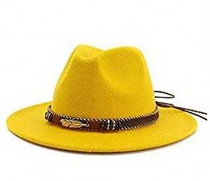 Chapeau Fedora en Laine Unisexe X3027 à Large Bord, Style Jazz avec Décoration en Corde, Chapeau Formel pour Adultes - Product Image 6