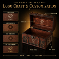 Coffret à bijoux vintage en bois avec décor floral, couvercle à charnières, poignée et fermoir pour le rangement de bijoux et de souvenirs