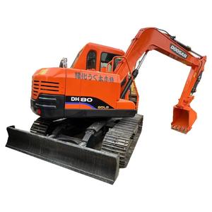 Used Doosan DH80-7 8Ton mini Crawler Excavator,CE EMC Certified EPR France Packaging Second Hand Rake <b>Attachment</b> - Product Image 1