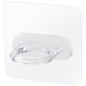 Wall Mounted Self Adhesive <b>Hook</b> <b>Rail</b> For Bathroom Storage Multifunction Plastic PP Single Tier Round Shape - Product Image 2