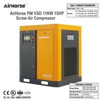 Compresseur à vis Equip 37KW 4,9-6,8m³/min 50HP avec VSD pour une production d'air accrue 75KW