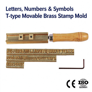 Letras y Números de Latón para Estampado en Caliente, Molde de Cobre para Estampado en Caliente en Cuero - Product Image 1