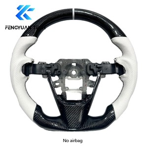 Volante de Fibra de Carbono y Cuero con Base Plana, Forjado a Medida, para <span class=keywords><strong>Mazda</strong></span> 3, <span class=keywords><strong>6</strong></span>, 5, 8, CX7, RX8, CX5, RX7, MX5, CX90 - Product Image 2