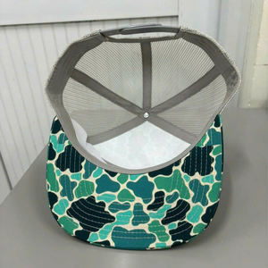 Custom embroidered logo Adjustable Mens Animal 7 Mesh Panel Trucker Hat Cotton Gorras 168 <b>Snapback</b> <b>Caps</b> - Product Image 6