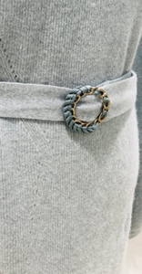 Maglione con motivo a maglia da donna di moda abito lungo in puro Cashmere 100% maglione da donna - Product Image 6