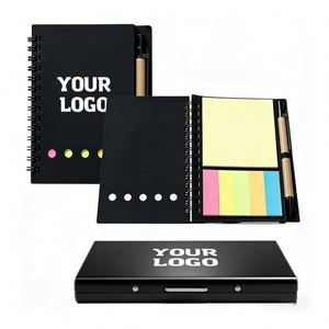 Wholesale Notepad With <b>Sticky</b> Pen Kraft Paper Notebook Set Personalized Business Gift <b>Note</b> Pads - Product Image 1