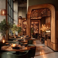 Meubles de salle à manger modernes pour hôtel cinq étoiles, ensemble de table et de chaises de restaurant, table et chaises de villa, ensemble de salle à manger pour complexe hôtelier
