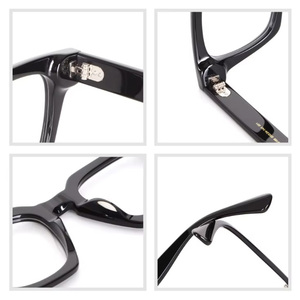 最新のハンドメイドアイウェア ユニセックス アセテート ヴィンテージ レトロ メンズメガネ 有名ブランド 眼鏡フレーム 光学眼鏡フレーム - Product Image 3