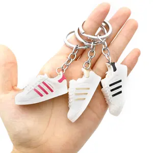 Wholesale 3D PVC AJ Shoes Sneaker Keychain With Mini box