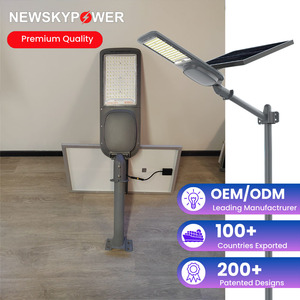 Meilleur <span class=keywords><strong>prix</strong></span>, série CD, lampadaire solaire LED extérieur à deux panneaux, IP65, aluminium, 300W, 3400LM, haute luminosité, 7500K, pour route, <span class=keywords><strong>autoroute</strong></span> - Product Image 1
