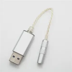 外部usb声卡至3.5毫米耳机音频适配器电缆，用于电脑笔记本电脑耳机附件