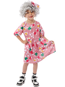 Disfraz de Abuela para Fiesta, Disfraz de Anciano para Halloween, Disfraz de Poliéster para Actuaciones Infantiles en Escenario, TV y Cine - Product Image 2