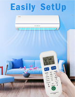 Télécommande universelle sans fil numérique LED YOD HVAC K-1028E pour climatiseur et micro-ondes domestique, kit de pièces Kt 109