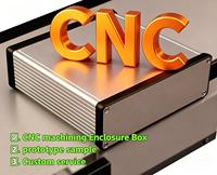 Boîtier de jonction pour instruments électroniques en aluminium anodisé usiné CNC, boîtier de circuit imprimé pour extérieur